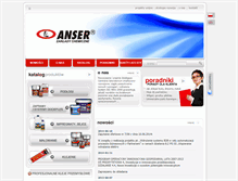Tablet Screenshot of anser.pl